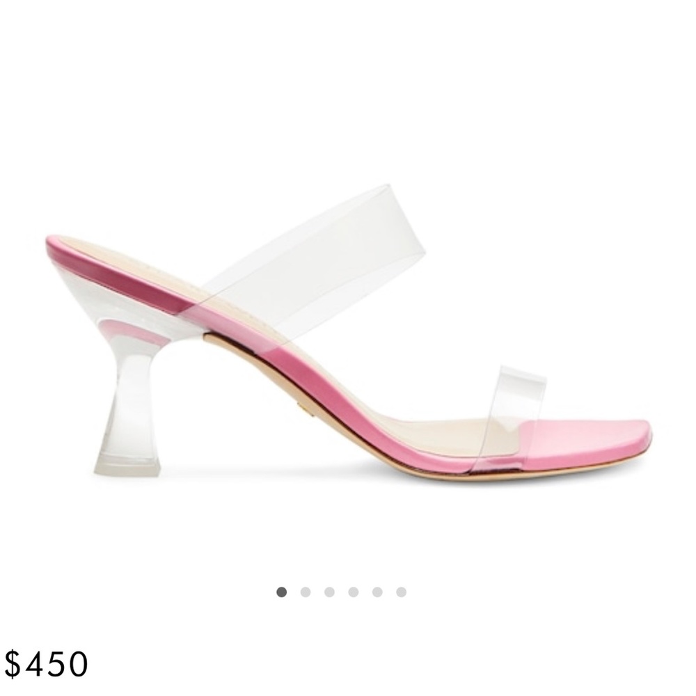 Stuart Weitzman Clear Slide Sandal. - image 7